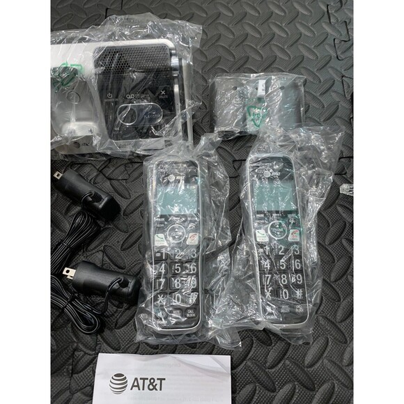 New AT&T BL102-2 Cordless Phone Answering System Call Block 2 Handsets Intercom - Picture 2 of 5